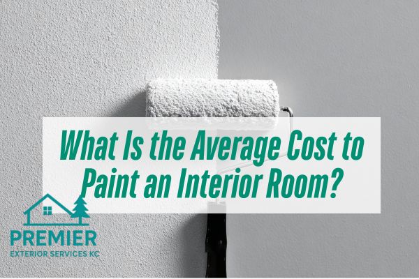 white painting with a caption What Is the Average Cost to Paint an Interior Room?