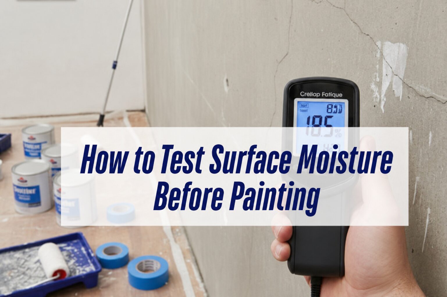 How to test surface moisture before painting